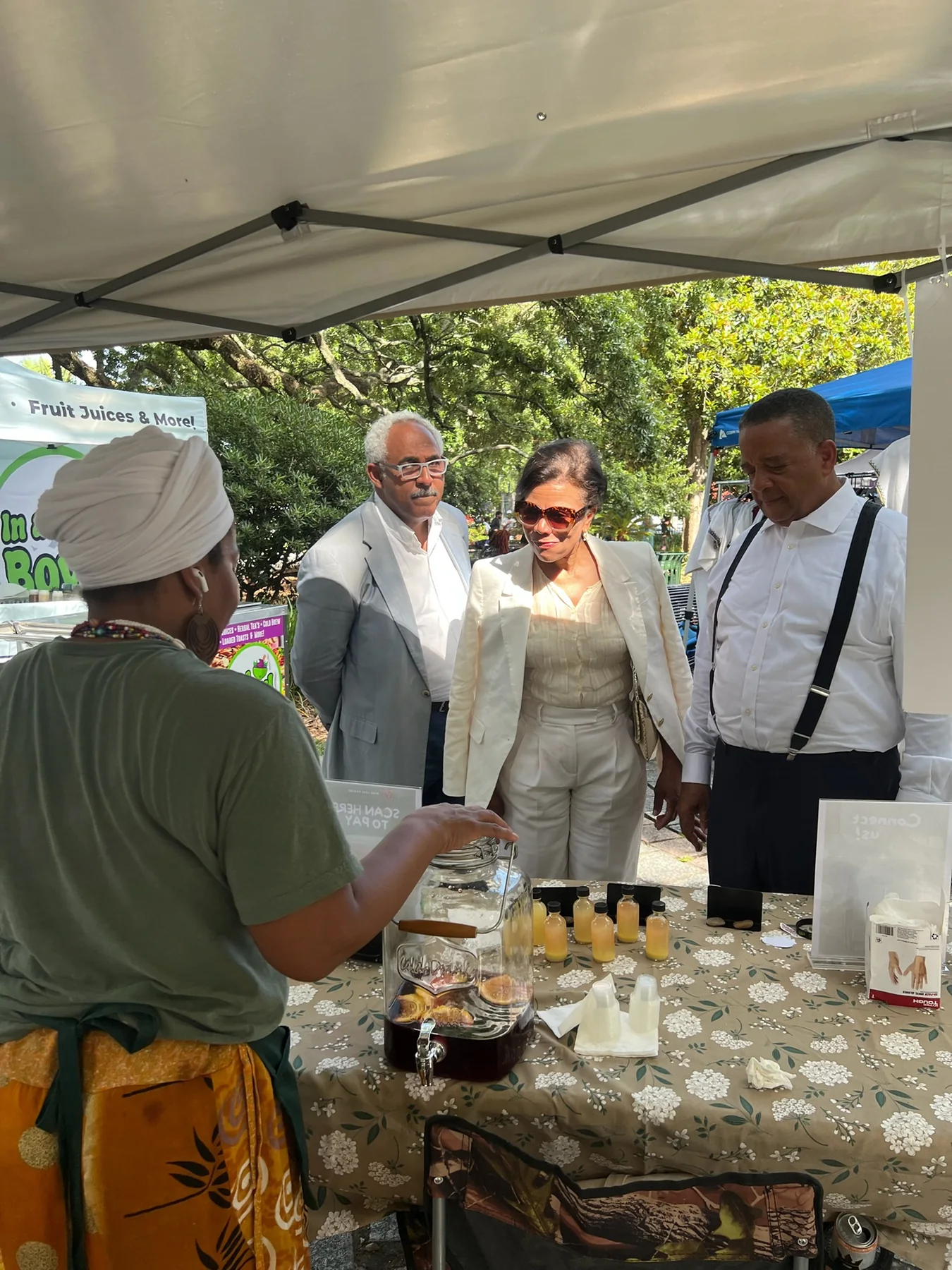Wendy Firven presenting Pure Love Pantry samples to event guests